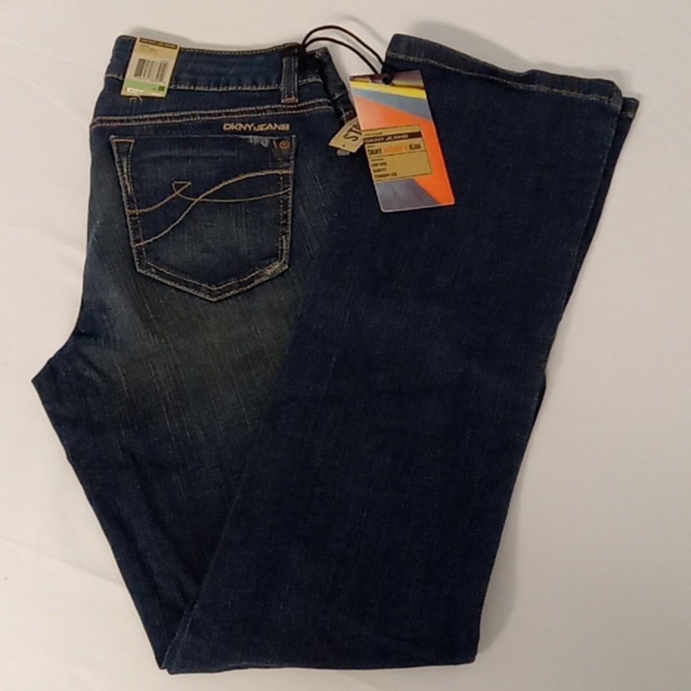 DKNY Avenue B Low Rise Slim Fit Straight Leg Jeans size 8R